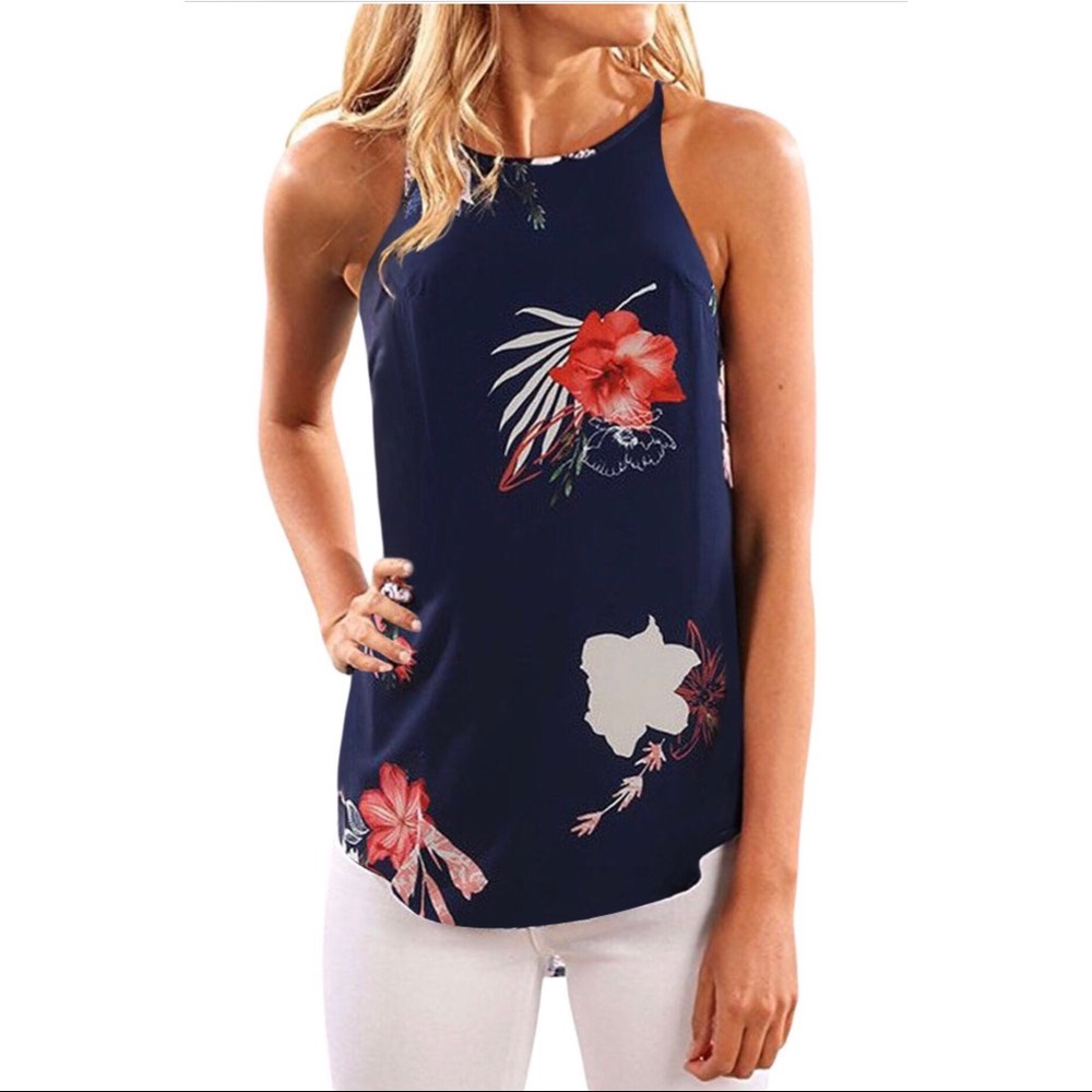 Floral Printed Tank Top (Small)